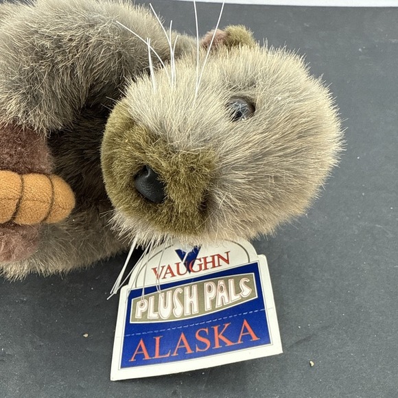 Exclusive Vaughn Grey Otter Plush Stuffed Animal 12" Tall - Picture 2 of 8